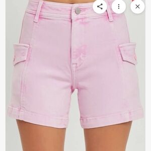 Risen Jeans Pink Women's Shorts